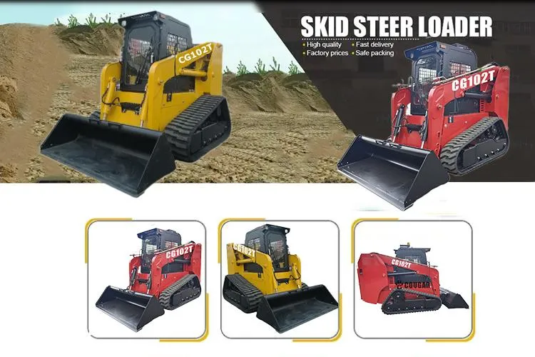 Small Wheel Loader Small Forklift Skid Steer Loader 4WD Front Loader with CE Certification