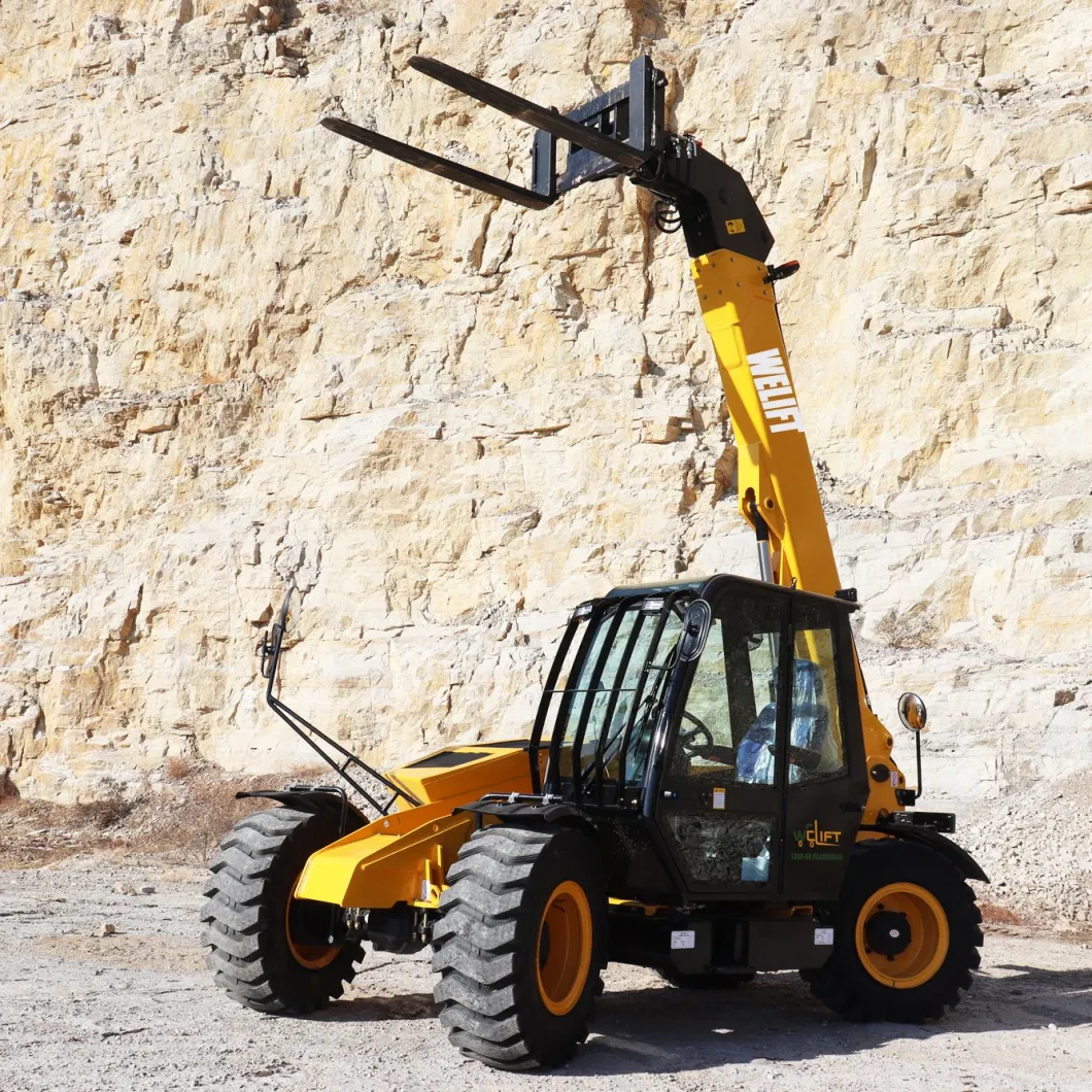 China T30d-68 3ton 4ton Heavy Telehandler 4WD Telescopic Loader Forklift 4 Wheel Steering 7m Telescopic Forklift Manufcturer